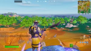 Riding Flying Kinetic Ore in Fortnite