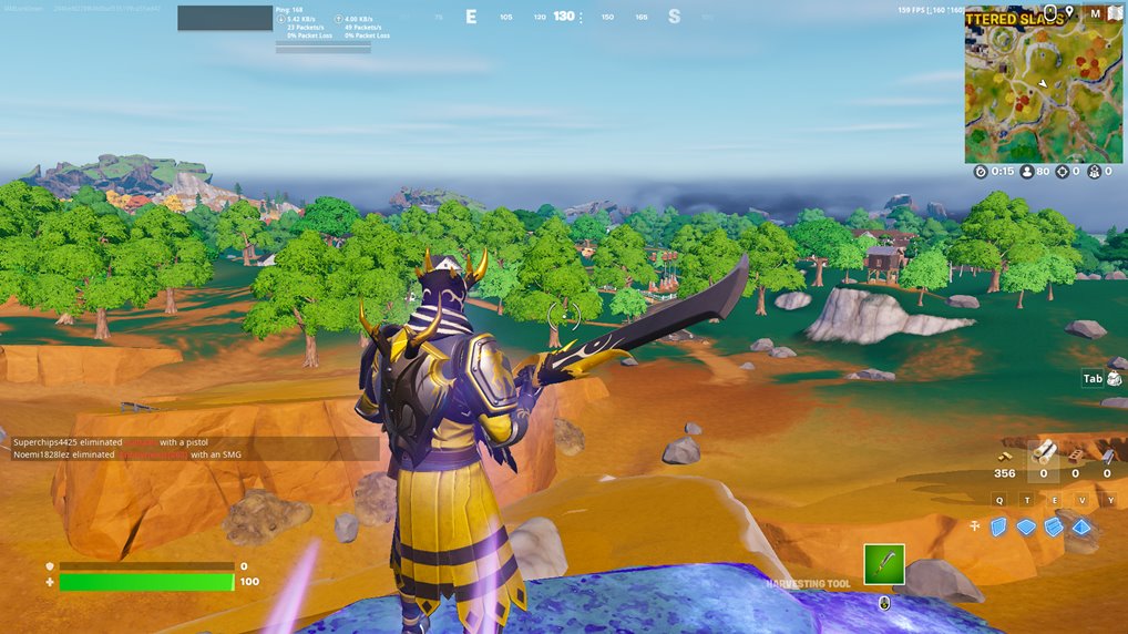 Riding Flying Kinetic Ore in Fortnite