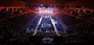 Picture of the crowd inside Royal Arena stadium in Denmark