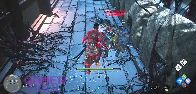 Screenshot of a pvp invasion fight in wo long fallen dynasty