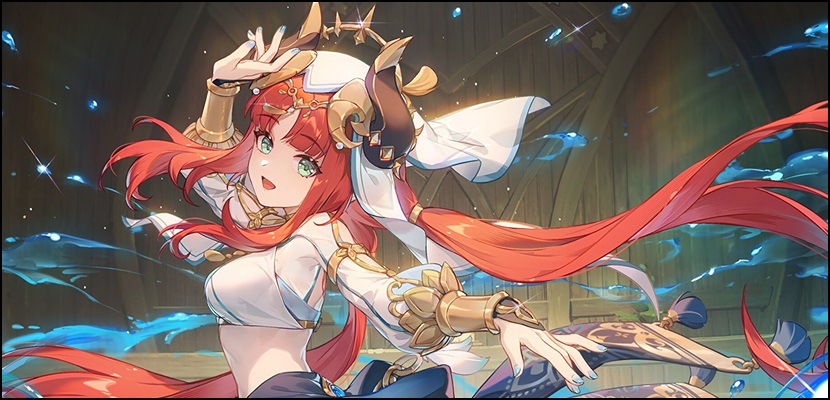 Picture of Nilou dancing, a Hydro user from Genshin Impact