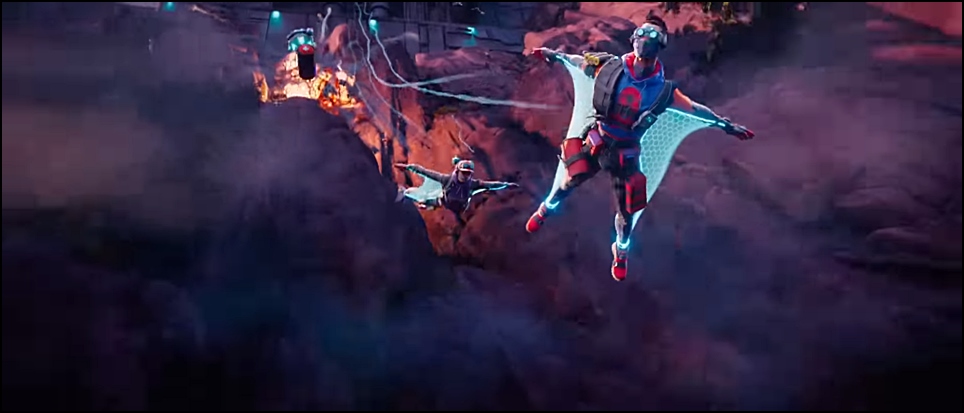 Apex Legends New Octane skin as seen in lifeline's stories from the outlands cinematic trailer