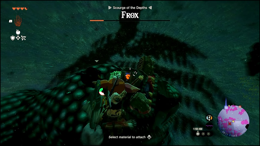 Step 4 to Beat Frox in Zelda Tears of the Kingdom