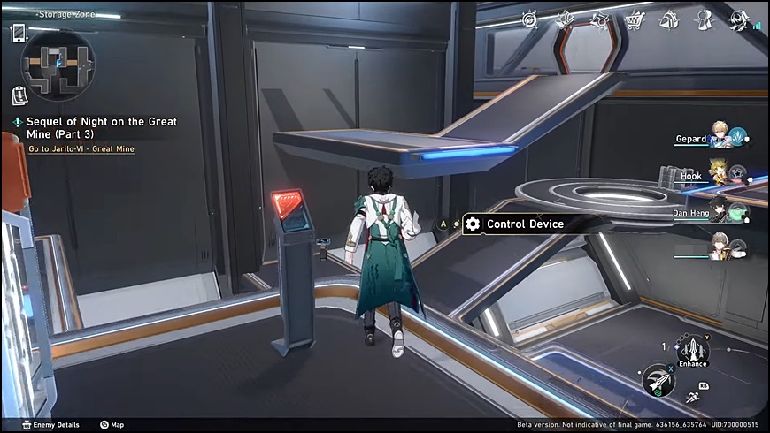 A control device object in honkai star rail
