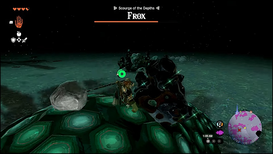 Step 2 to Beat Frox in Zelda Tears of the Kingdom