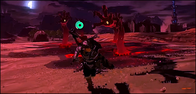 Link running away from Gloom Hands in The Legend of Zelda: Tears of the Kingdom (TOTK)