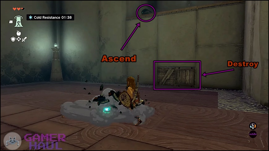 Gutanbac Shrine second chest location and directions