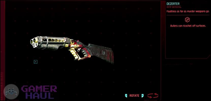 Dezerter New Iconic Shotgun Showcase in Cyberpunk 2077: Phantom Liberty