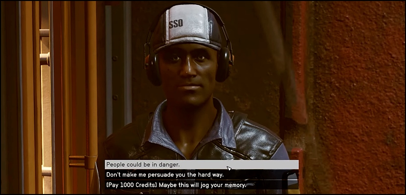 Persuade vs Help vs Pay Billy in Starfield Shadows in Neon