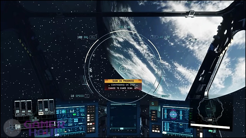 Contraband Scan in Progress Message Screenshot in Starfield