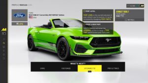 Upgrading car in Crew Motofest