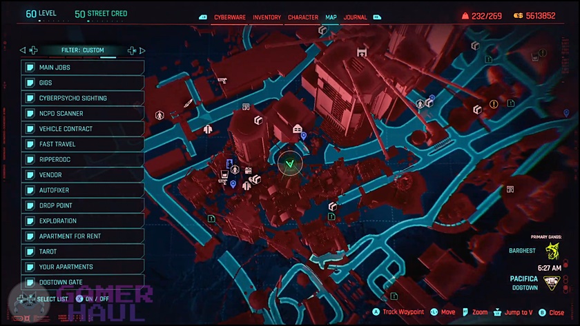 Guillotine X-MOD2 Map Location in Cyberpunk 2077: Phantom Liberty