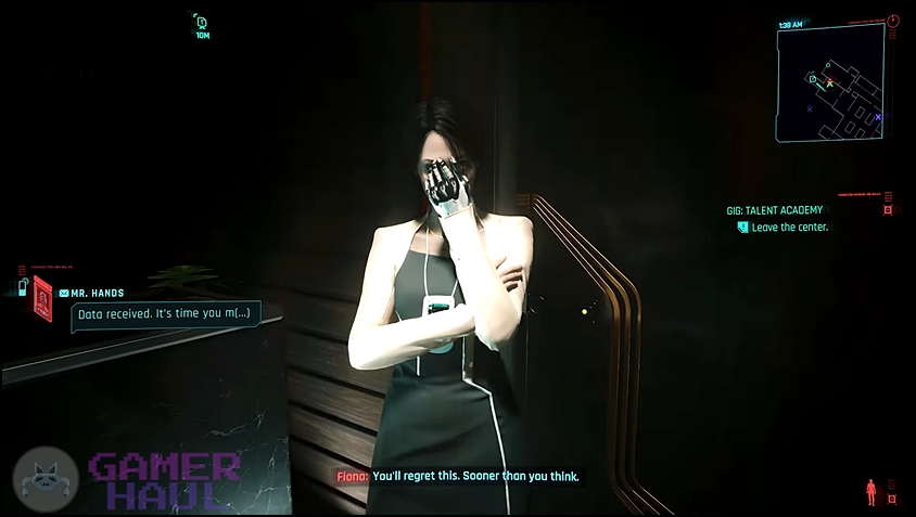 Rejecting Fiona's Deal in Talent Academy Side Mission of Cyberpunk 2077: Phantom Liberty
