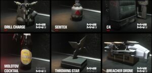 Gallery featuring different Modern Warfare 3 Lethal and Tactical equipments.