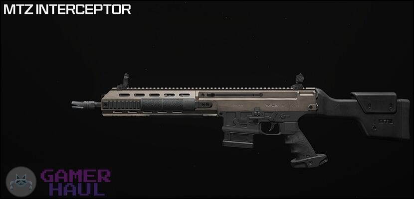 The MTZ Interceptor Marksman Rifle (MR) in Call of Duty: Modern Warfare 3.
