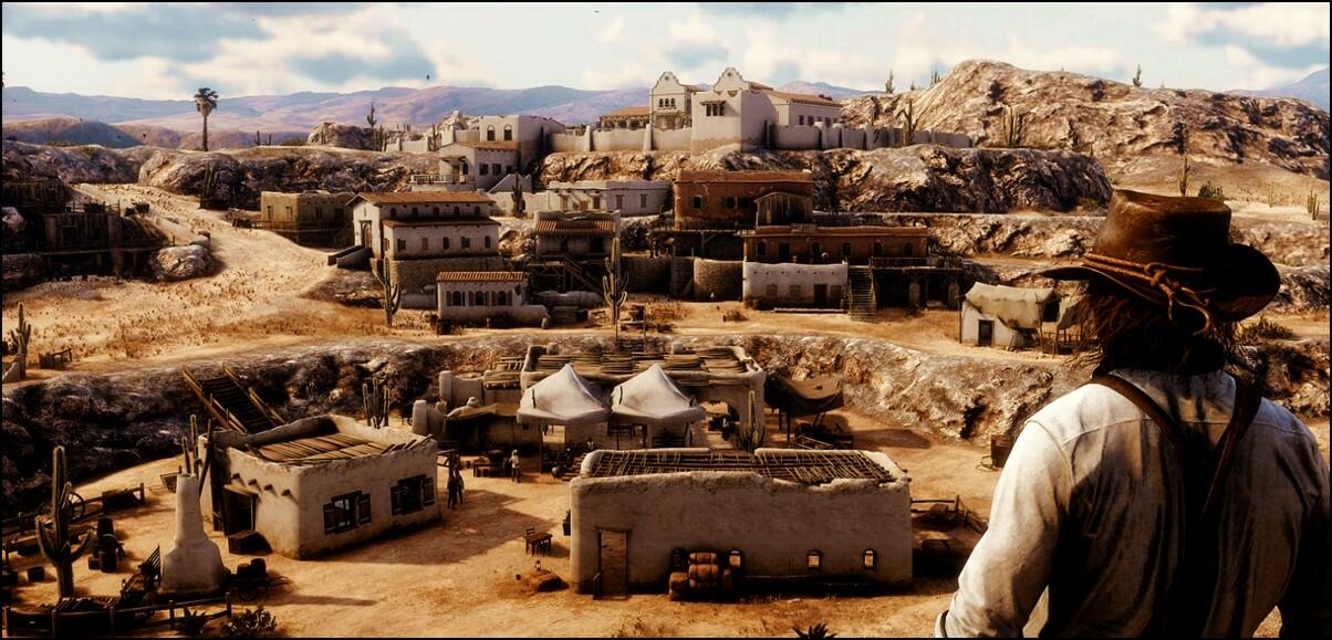 Screenshot showcasing a Red Dead Redemption 2 mod that brings the prequel's Mexico map to the game for PC gamers.