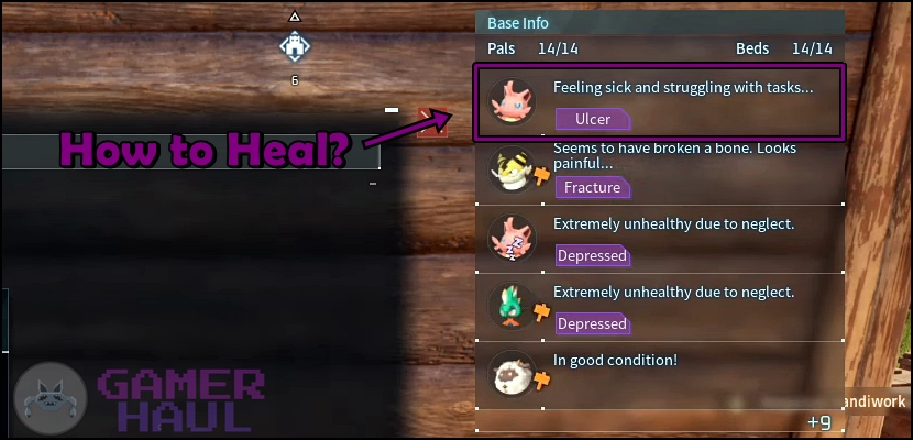 Healing Ulcers in Palworld
