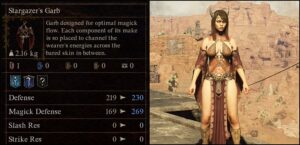 Stargazer's Garb Armor set stats in Dragon's Dogma 2